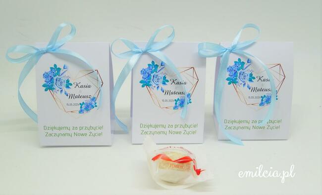 Raffaello - pudełeczko podziękowanie dla gości Ślub