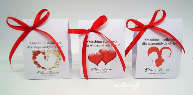 Raffaello - pudełeczko podziękowanie dla gości Ślub