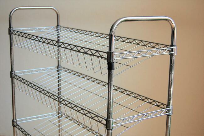 Duża szafka na buty, metalowy regał, lata 90, loft, vintage