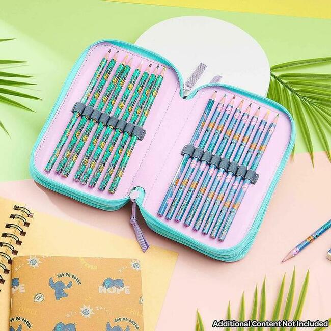 Piórnik Disney Stitch rozkladany z artykułami