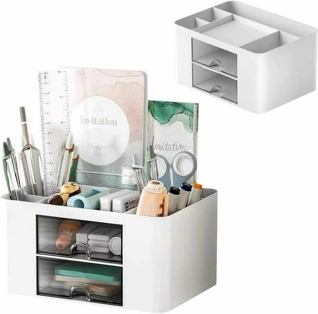 Wielofunkcyjny organizer na długopisy z szufladka