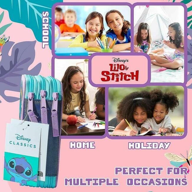 Piórnik Disney Stitch rozkladany z artykułami