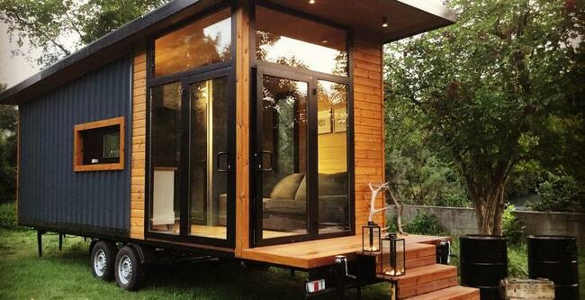 domek mobilny, tiny house, rama, kontener gastronomiczny