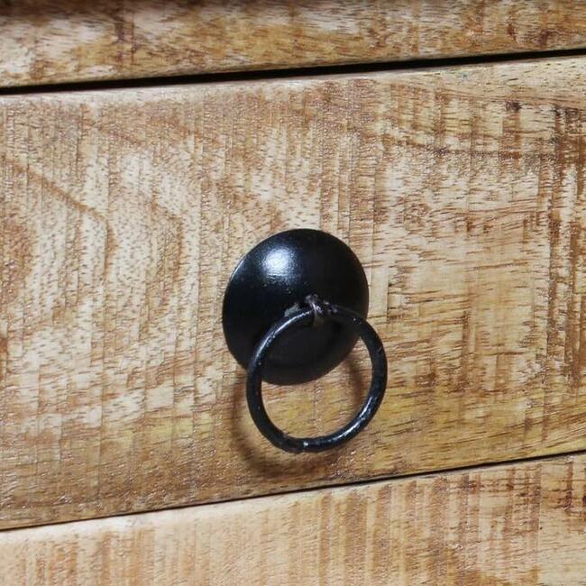 vidaXL Stolik kawowy, chropowate drewno mango, 70 x 70 x 40