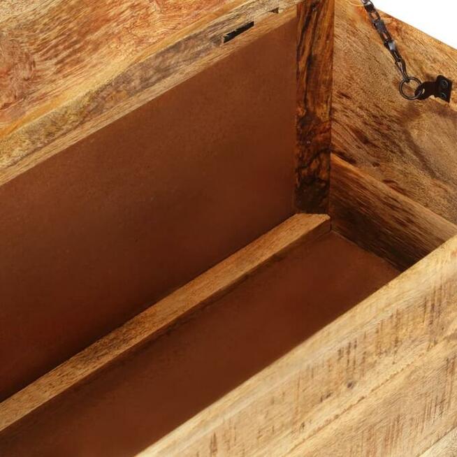 vidaXL Stolik kawowy, chropowate drewno mango, 70 x 70 x 40