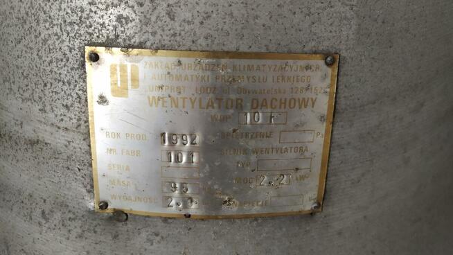 Wentylator dachowy UNIPROT