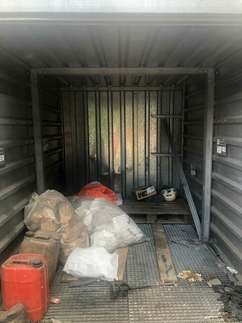 Kontener 9 DV, zamykane podwójne drzwi