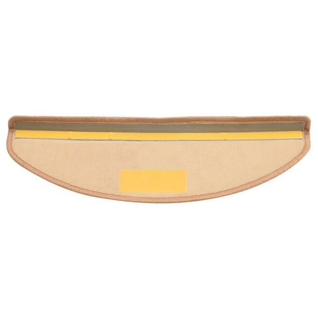 vidaXL Samoprzylepne nakładki na schody, 15 szt., beżowe, 65