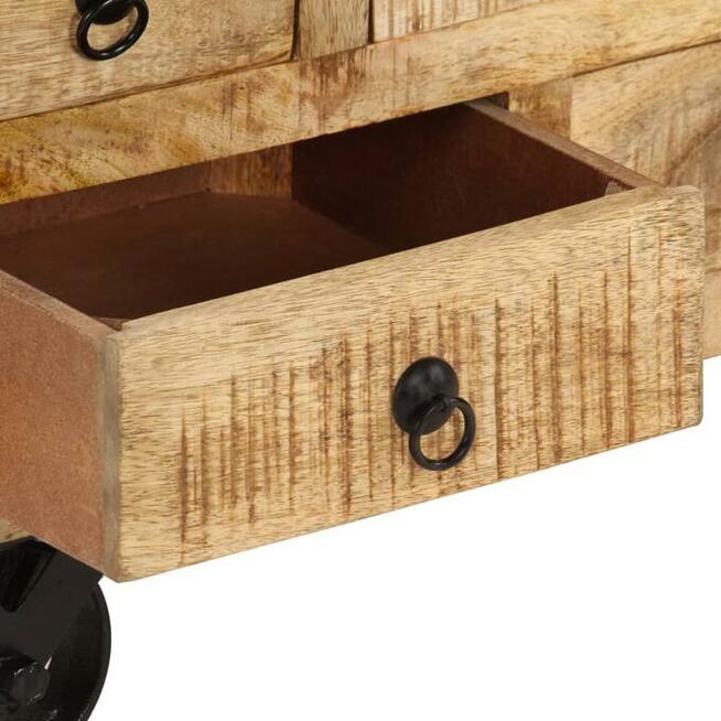 vidaXL Stolik kawowy, chropowate drewno mango, 70 x 70 x 40