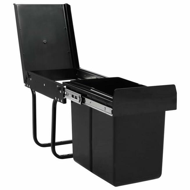 vidaXL Kuchenny kosz na śmieci, wysuwany, ciche zamykanie, 2