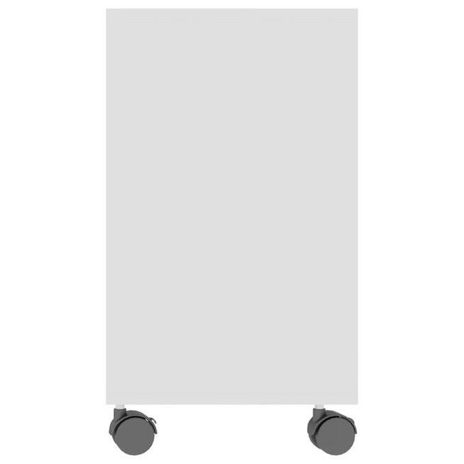 vidaXL Stolik boczny, biały, 70x35x55 cm, materiał drewnopoc