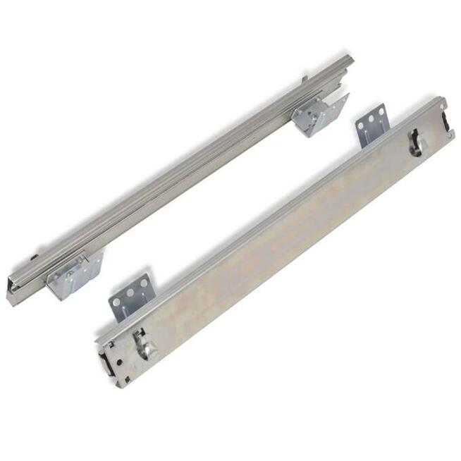 vidaXL Wysuwane kosze druciane, 2 szt., srebrne, 800 mm