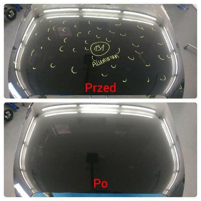 Naprawa wgnieceń samochodowych PDR po gradzie