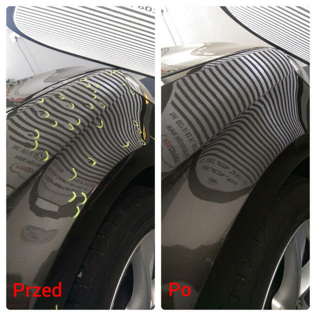 Naprawa wgnieceń samochodowych PDR po gradzie