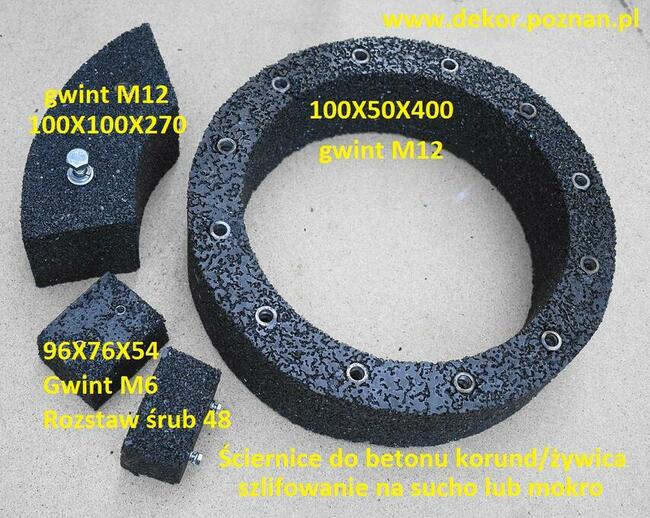 Ściernica segmentowa do szlifowania betonu (korund/żywica)