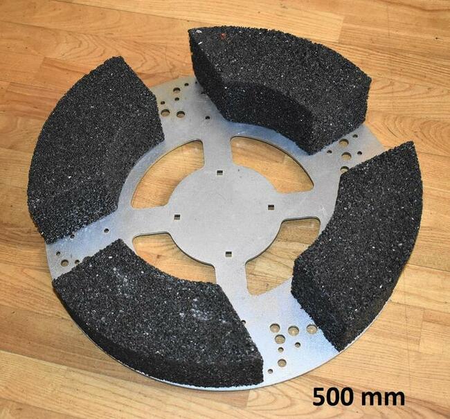Ściernica segmentowa do szlifowania betonu (korund/żywica)