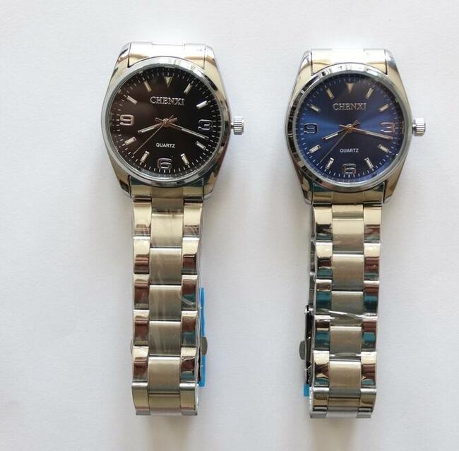 Zegarek męski granatowy 35mm bransoleta kwarcowy Chenxi