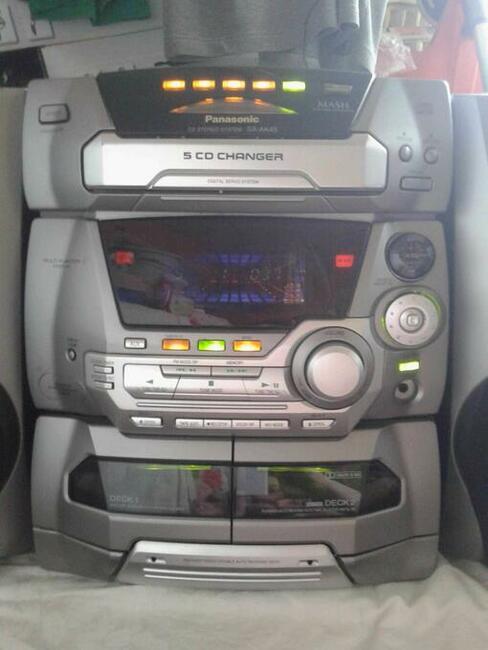 wieża HIFI stereo PANASONIC moc 2x160w z pilotem