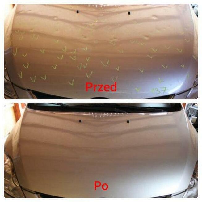 Naprawa wgnieceń samochodowych PDR po gradzie