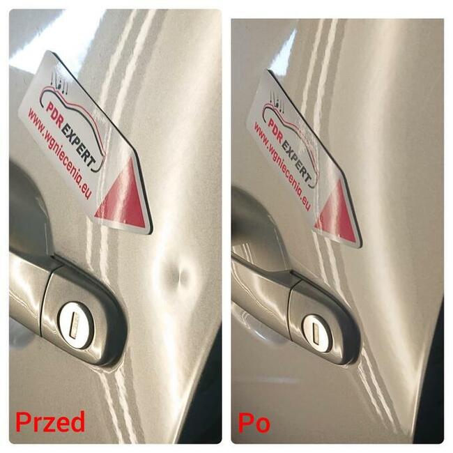 Naprawa wgnieceń samochodowych PDR po gradzie