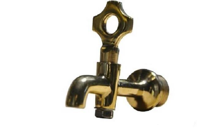 Zawór stożkowy Kran, Kranik mosiężny 1/2 do Beczki dębowej