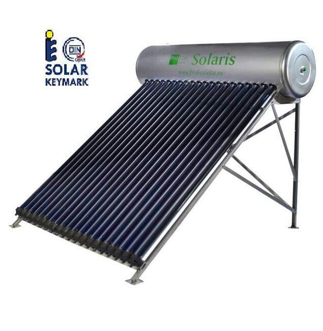 SOLARNY CIŚNIENIOWY OGRZEWACZ WODY SOLARIS P-190 NIERDZEWKA