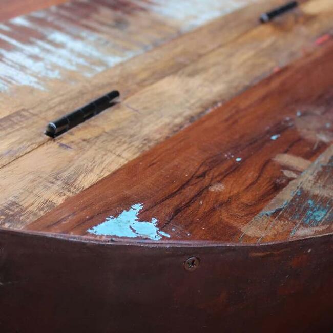 vidaXL Dwa stoliki kawowe na kształt misy z drewna odzyskane