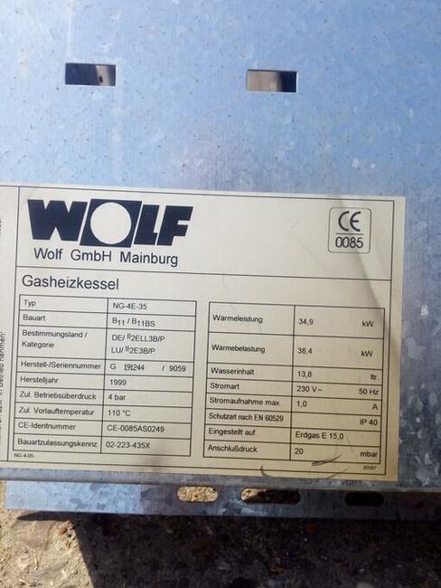 Palnik gazowy Wolf 34,9 kW