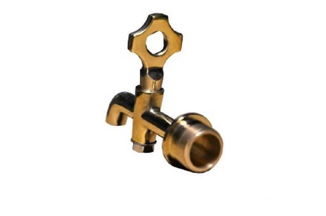 Zawór stożkowy Kran, Kranik mosiężny 1/2 do Beczki dębowej