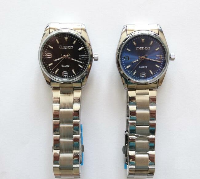 Zegarek męski granatowy 35mm bransoleta kwarcowy Chenxi