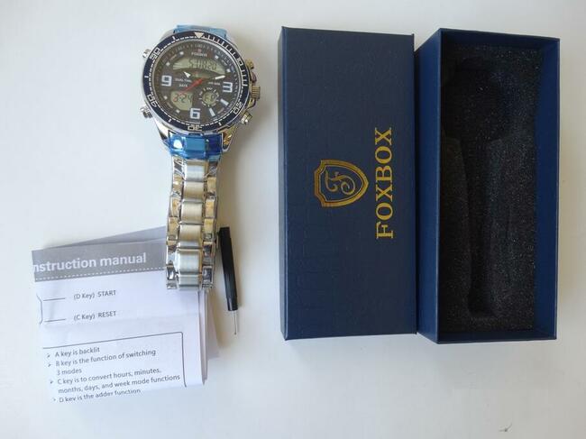 Zegarek męski sportowy cyfrowy budzik stoper alarm datownik