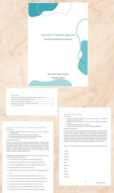 Terapia zajęciowa materiały terapeutyczne dydaktyczne