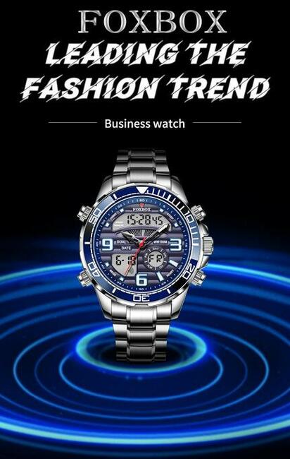 Zegarek męski sportowy cyfrowy budzik stoper alarm datownik