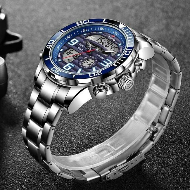 Zegarek męski sportowy cyfrowy budzik stoper alarm datownik