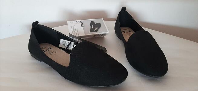 Baleriny damskie ladies ballerinas czarny wkładka skórzana r