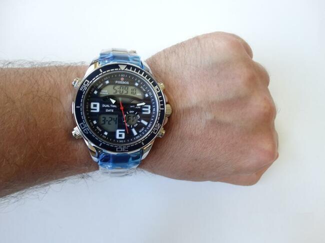 Zegarek męski sportowy cyfrowy budzik stoper alarm datownik