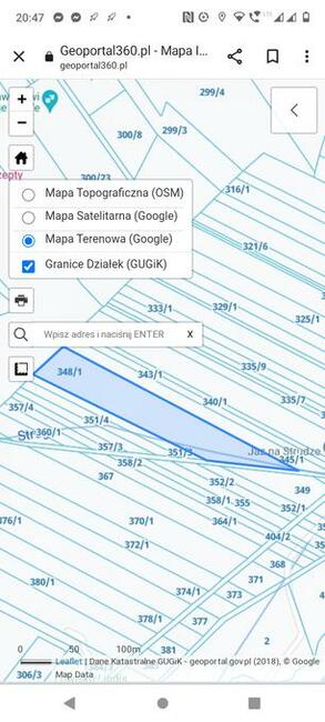 Sprzedam działkę łąka Głosków 7200m2
