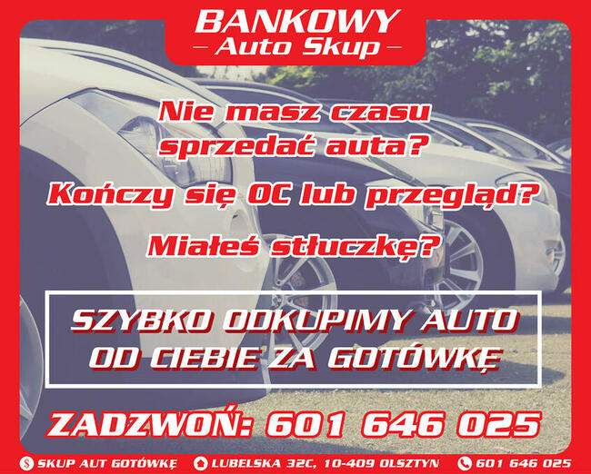 Skup Aut Olsztyn Gotówka 601 646 025
