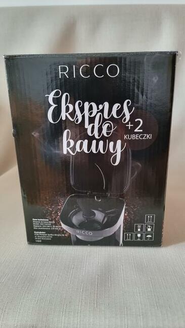 Ekspres do kawy RICCO + 2 kubeczki