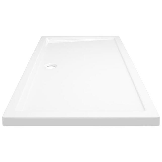 vidaXL Prostokątny brodzik prysznicowy, ABS, biały, 70x120 c