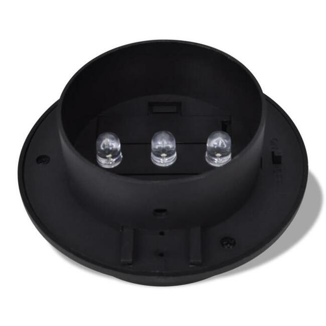 vidaXL Ogrodowe lampy solarne, 6 szt., czarne