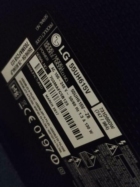 Telewizor LG 55UH615V bez matrycy