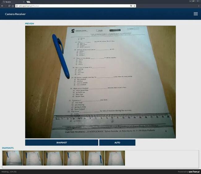 Mikrokamera mikro mini kamera słuchawka egzamin matura sesja