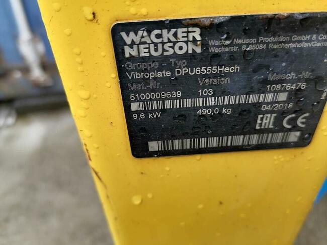 Zagęszczarka WACKER NEUSON DPU 6555 2018 300 godz.