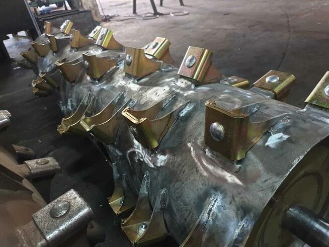 Serwis młocarni do kombajnu (wyważanie rotorów, naprawa siec