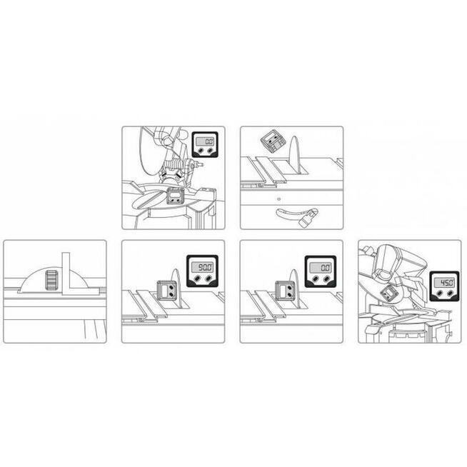 Kątomierz elektroniczny LCD wodoodporny