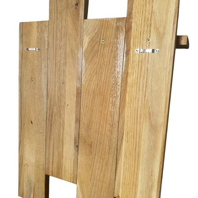 Wieszak drewniany, na ścianę , wiszący, drewno, loft, dąb