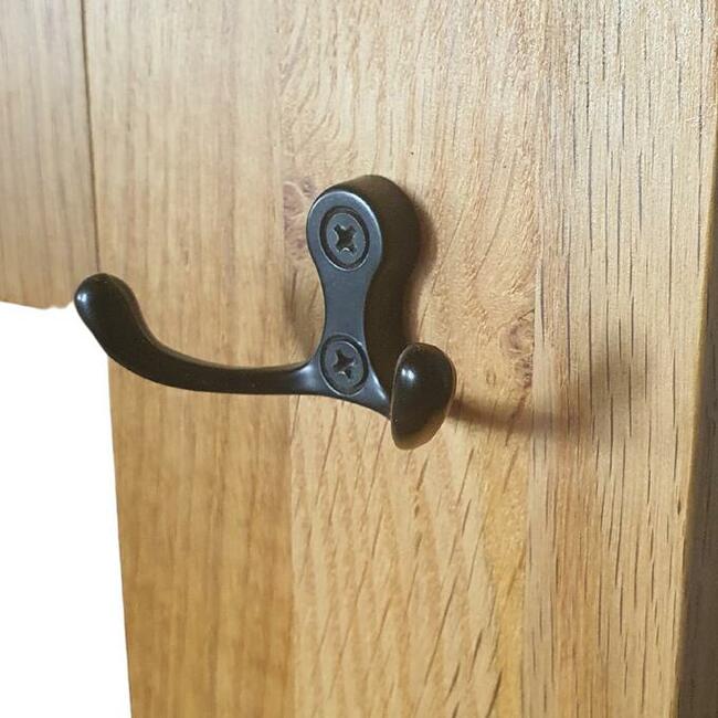 Wieszak drewniany, na ścianę , wiszący, drewno, loft, dąb