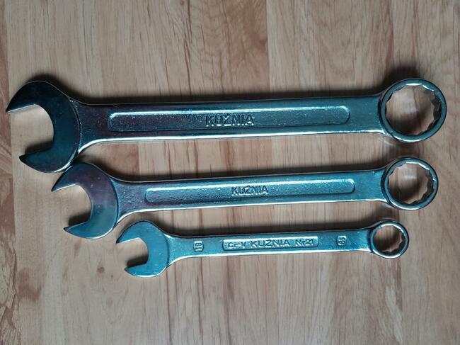 Klucze płasko oczkowe KUŹNIA RWPn 32 mm , 27 mm , 19 mm