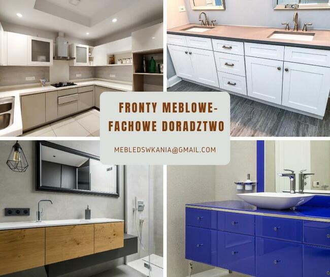 Lakierowanie frontów, fronty, mdf, kuchnia, łazienka